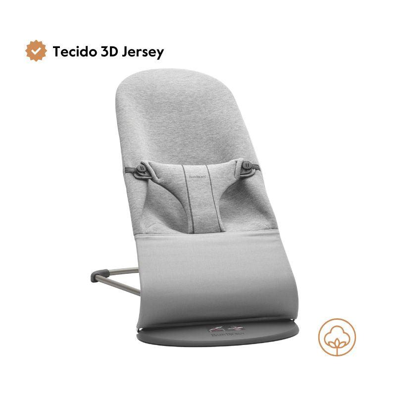 BabyBjorn Espreguiçadeira Bliss 3D Jersey - Gris Oscuro