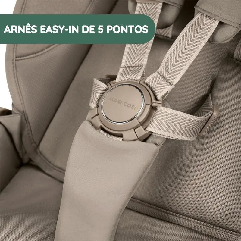 Arnês easy-in de 5 pontos com fivela magnética