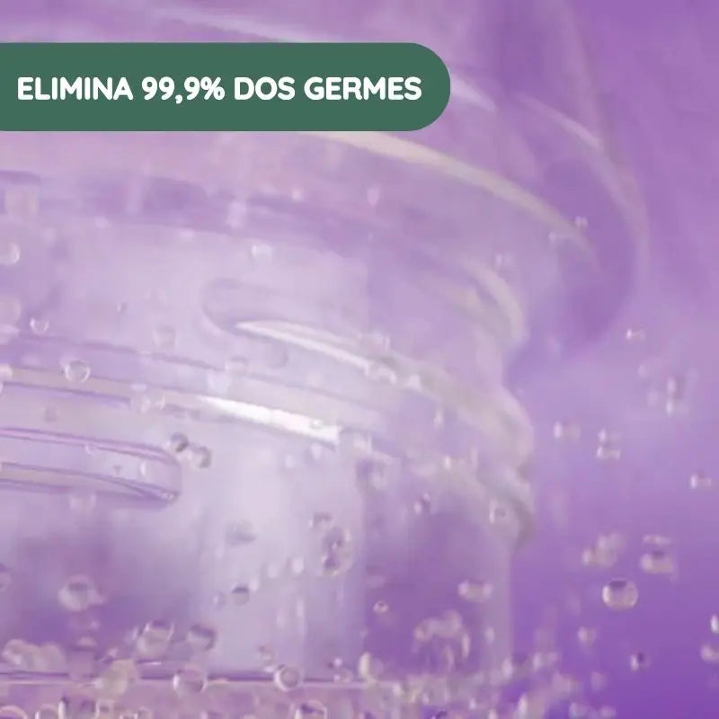 Elimina el 99,9% de los gérmenes
