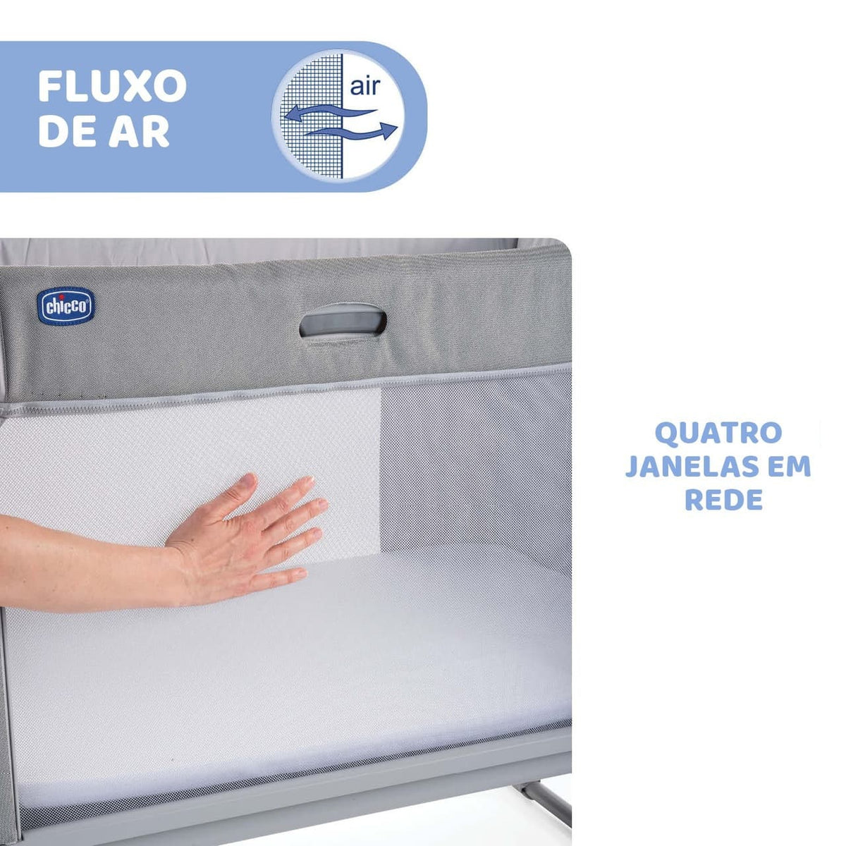 Chicco Berço Next2Me Forever - Moon Grey