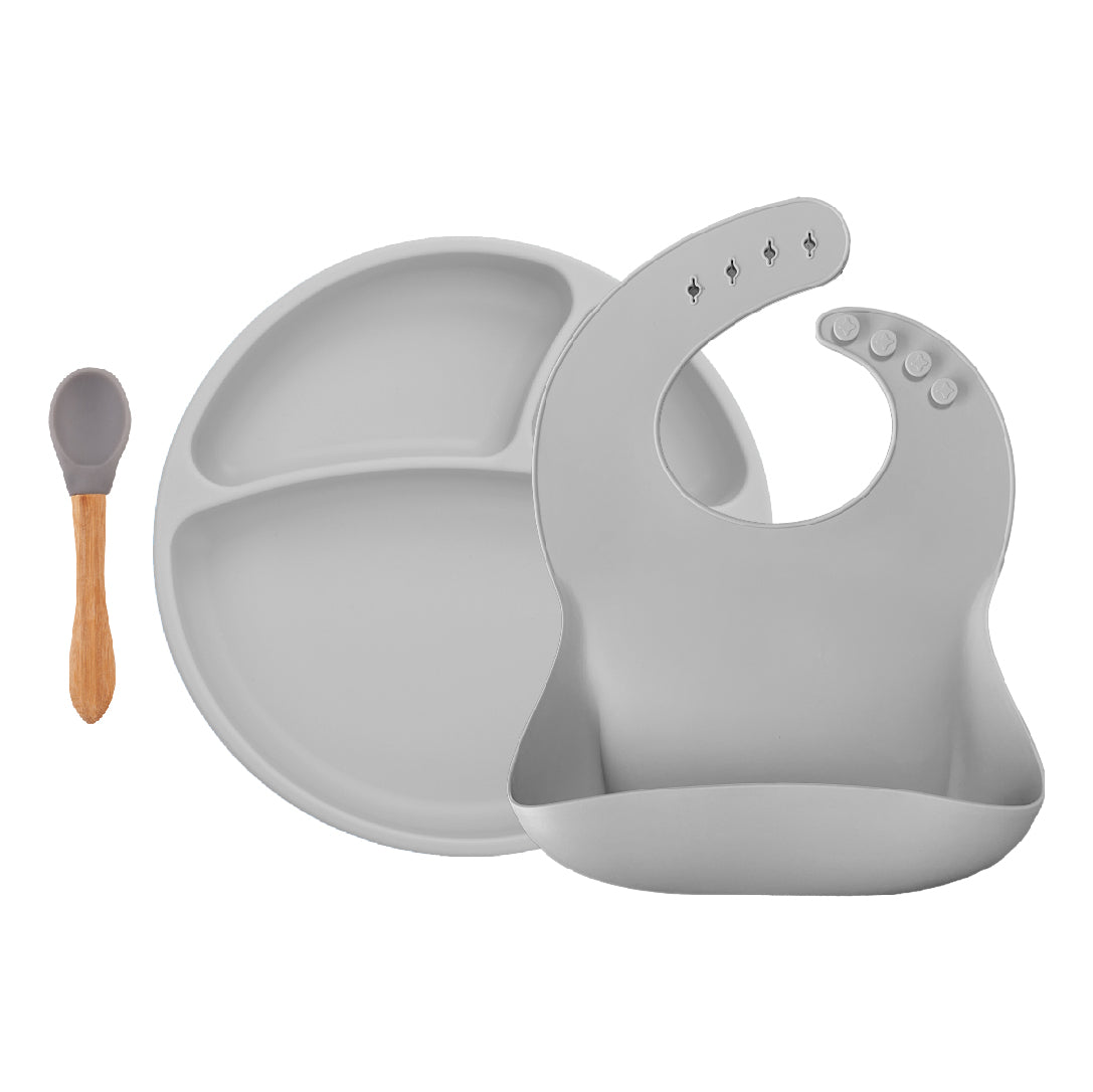 Minikoioi - Conjunto de Alimentação BLW Set II - Cinza