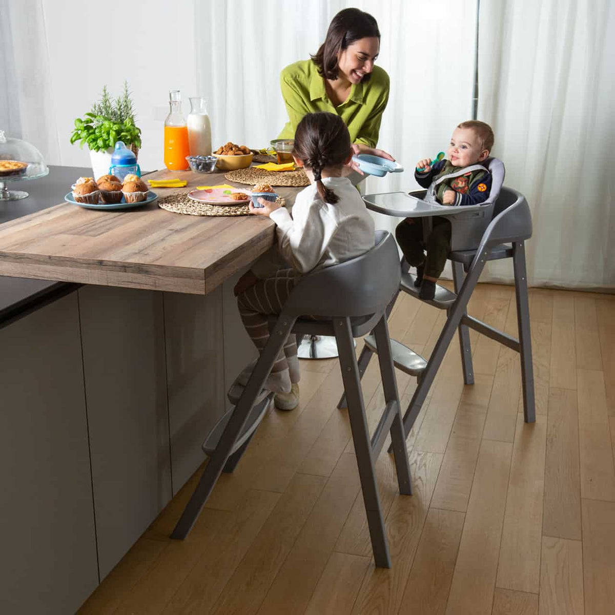Chicco Cadeira da Papa Crescendo Up - Pearl Copper Re_Lux