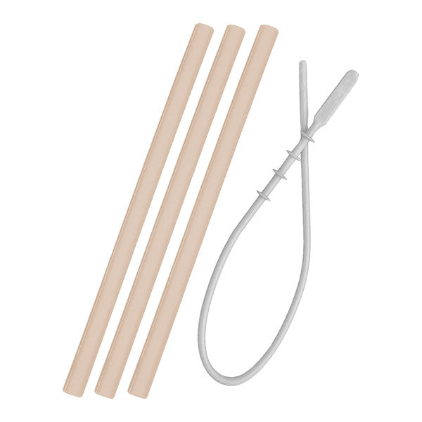 Minikoioi Palhas Silicone - Bubble Beige - 3 Uni/Escova
