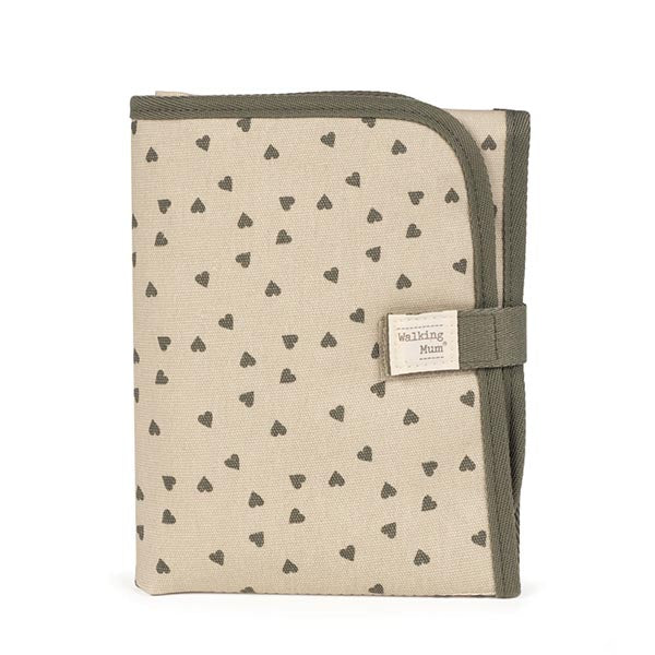 Walking Mum Muda Fraldas Poppy Hearts - Musgo