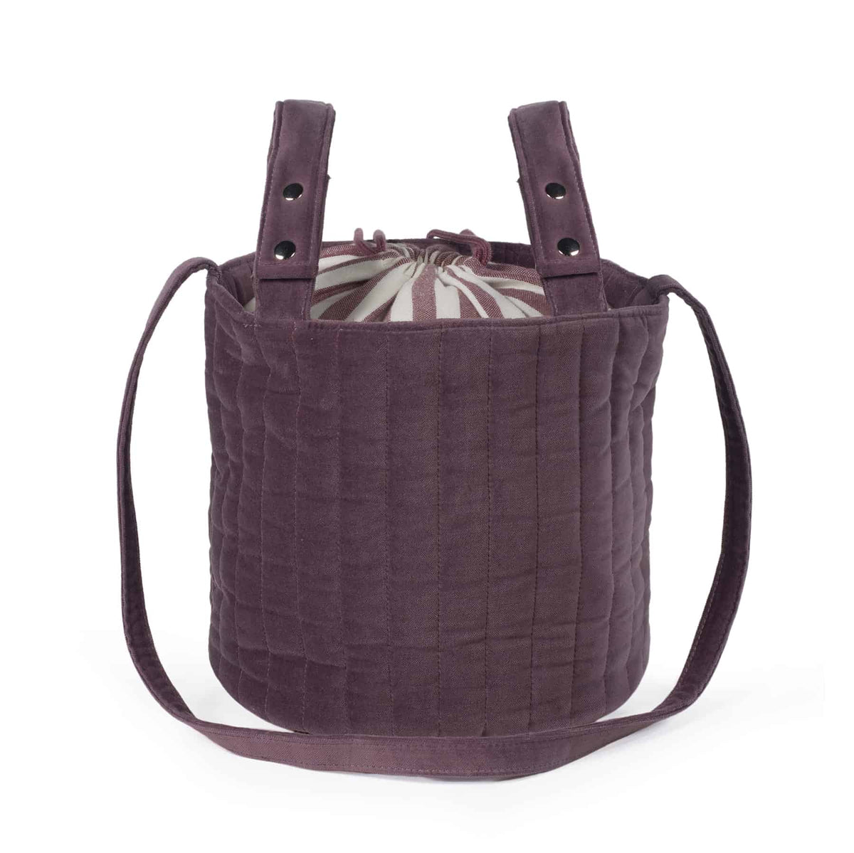 Pasito a Pasito Bolsa Bucket Cherry Velvet