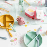 Saro Set de alimentação silicone Food & Fun - Rose