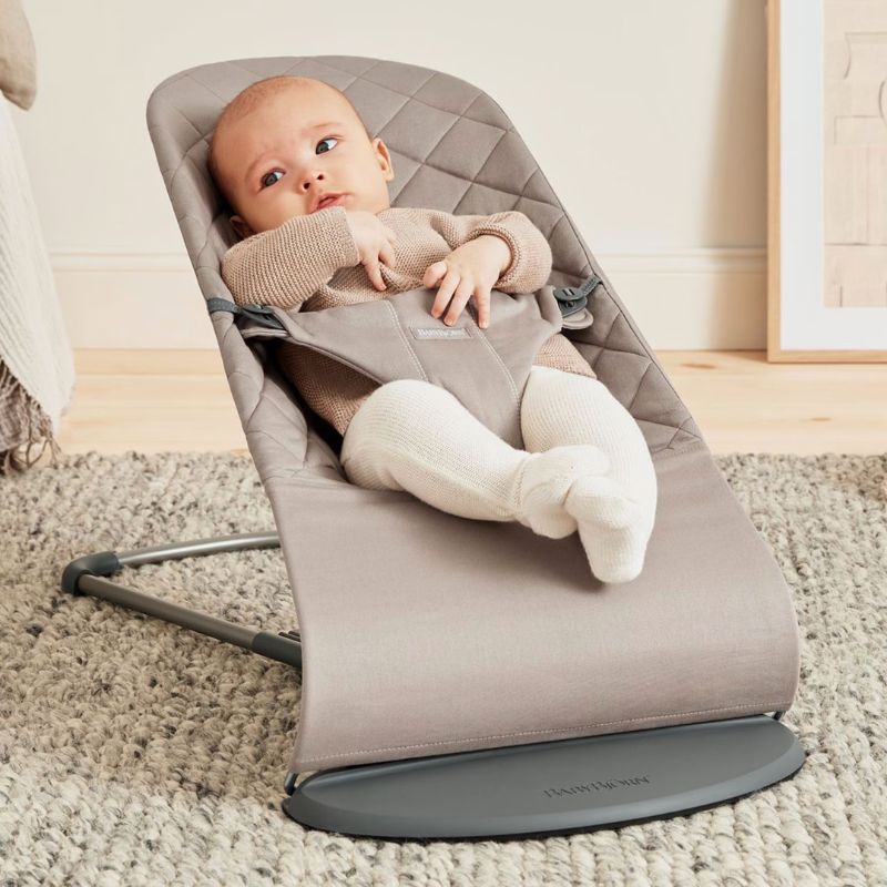 BabyBjorn Espreguiçadeira Bliss Woven Classic - Gris Arena