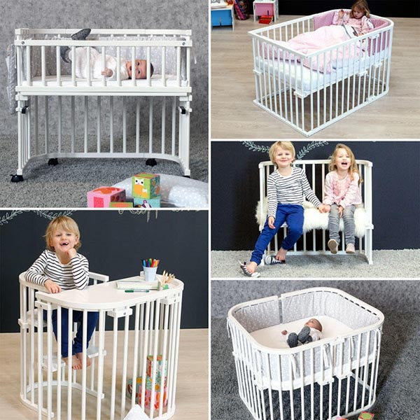 Babybay Cama Co-Sleep Boxspring - lacado branco