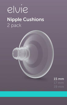 Elvie 2 Almofadas de Silicone para Bombas Stride e Pump - Tamanho M (17mm)