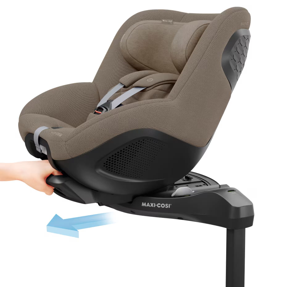 Cadeira Auto Mica 360 Pro da Maxi-Cosi - Auto Giratória 360 - Authentic Truffle
