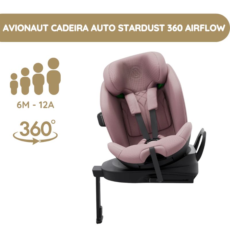 Avionaut Cadeira Auto Stardust 360 Airflow 61-150cm - Pink