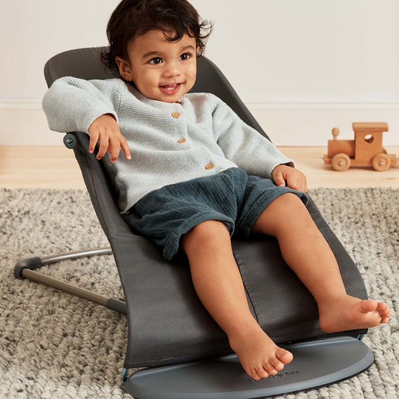 BabyBjorn Espreguiçadeira Bliss Woven Classic - Antracita