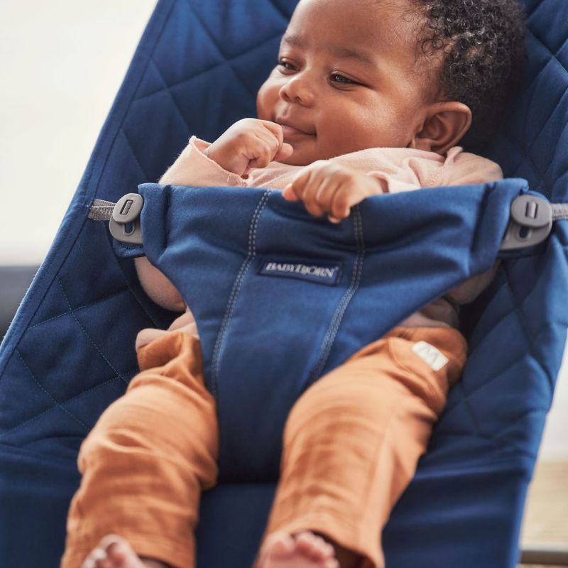 BabyBjorn Espreguiçadeira Bliss Woven Classic - Azul Medianoche