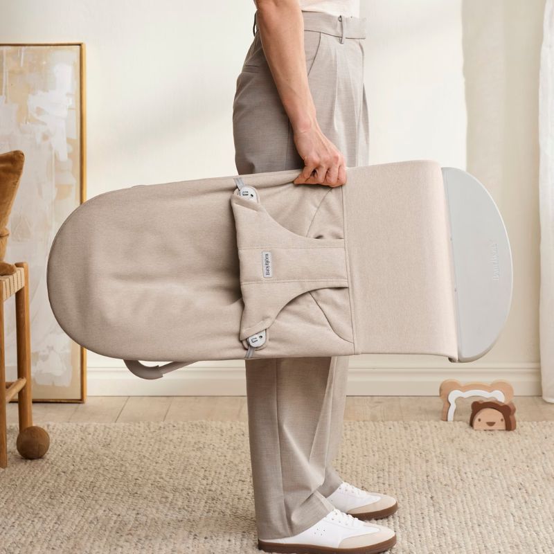 BabyBjorn Espreguiçadeira Bliss Woven Melange - Beige Claro