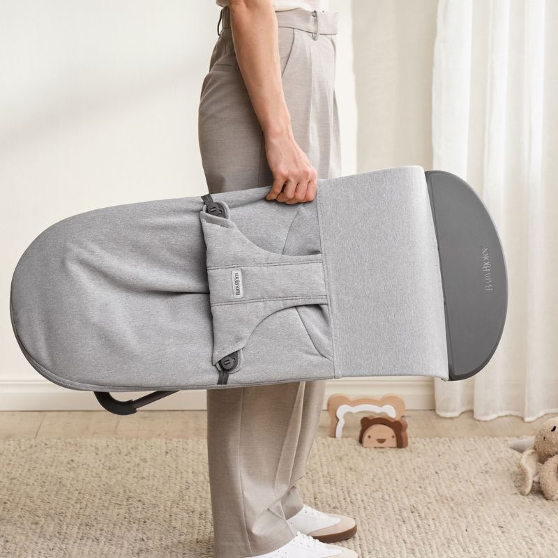 BabyBjorn Espreguiçadeira Bliss Woven Melange - Gris Claro