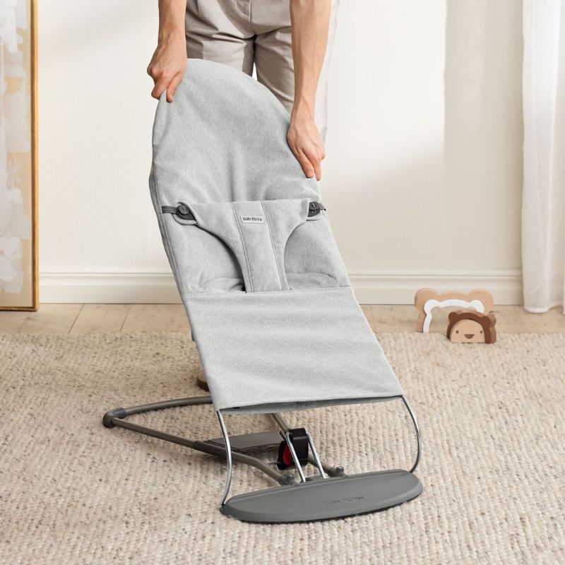 BabyBjorn Espreguiçadeira Bliss Woven Melange - Gris Claro