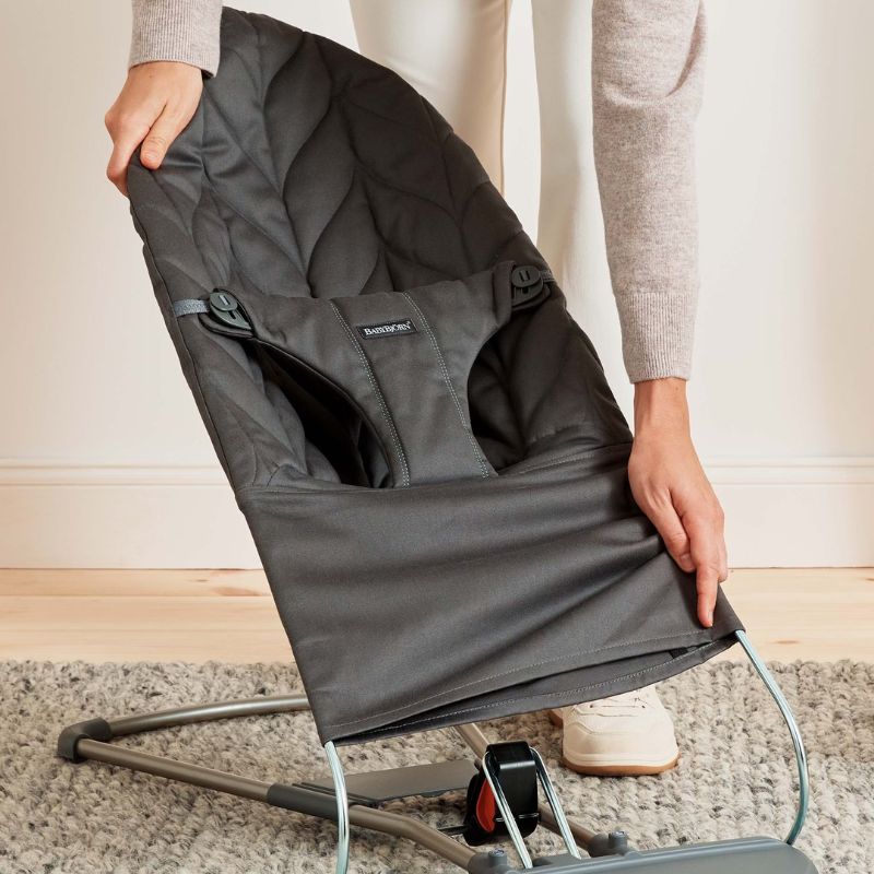 BabyBjorn Espreguiçadeira Bliss Woven Pétala - Antracita