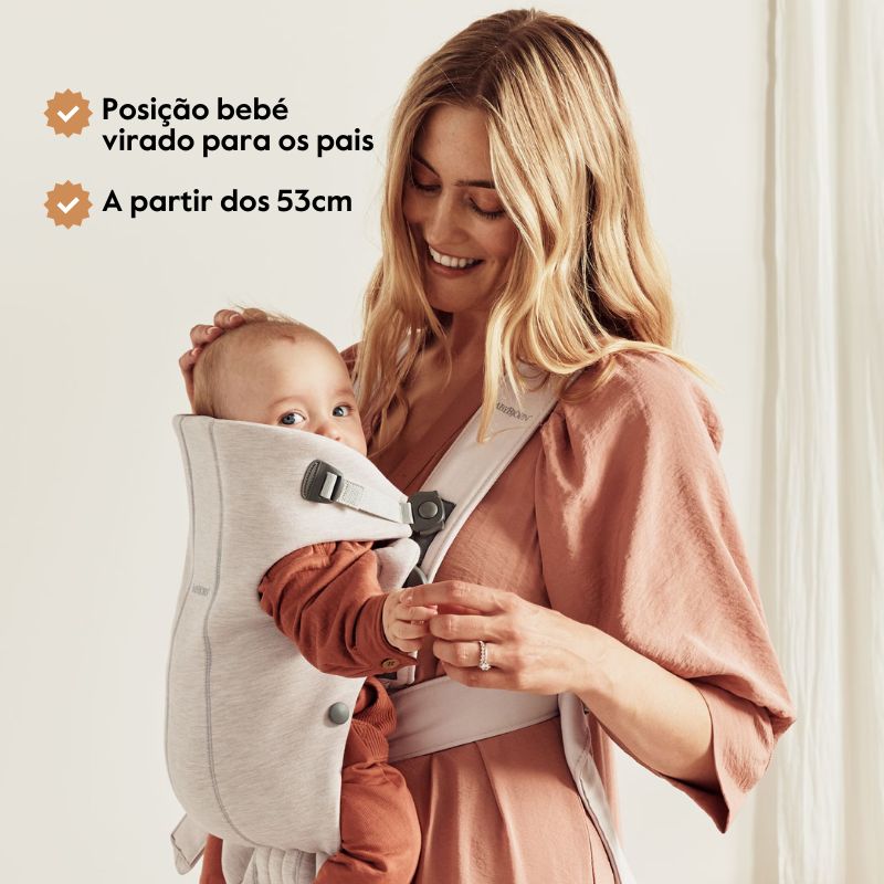 BabyBjorn Mochila Porta Bebé Mini Mesh - Negro