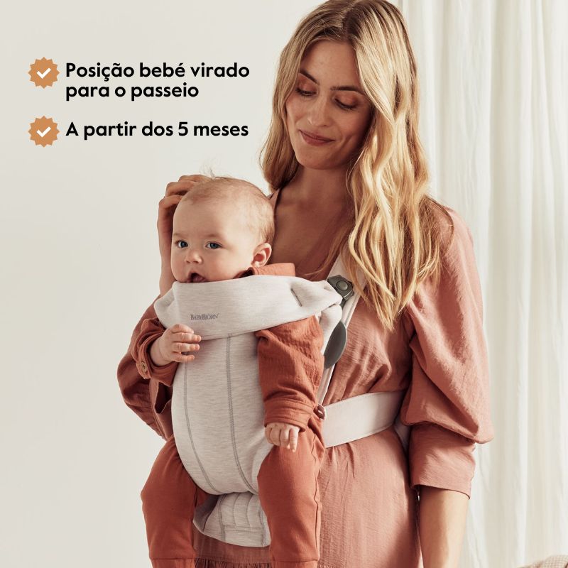 BabyBjorn Mochila Porta Bebé Mini Mesh - Negro