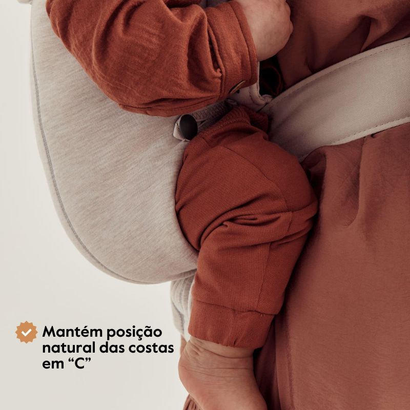 BabyBjorn Mochila Porta Bebé Mini Woven - Rosa Palo