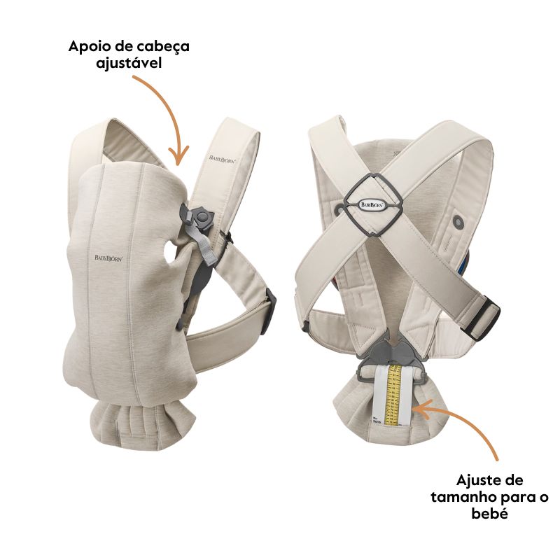 BabyBjorn Mochila Porta Bebé Mini Mesh - Rosa palo