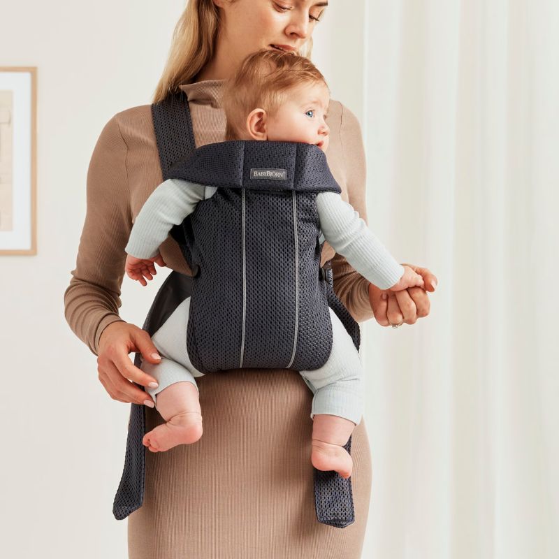BabyBjorn Mochila Porta Bebé Mini Mesh - Antracita