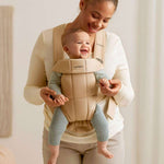 BabyBjorn Mochila Porta Bebé Mini Woven - Beige
