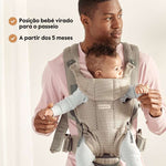 BabyBjorn Mochila Porta Bebé Move Mesh - Gris/Beige