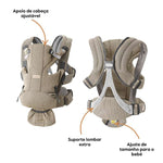 BabyBjorn Mochila Porta Bebé Move Mesh - Gris/Beige