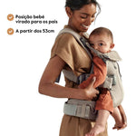 BabyBjorn Mochila Porta Bebé One Air - Gris/beige