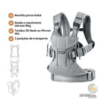 BabyBjorn Mochila Porta Bebé One Air - Plata