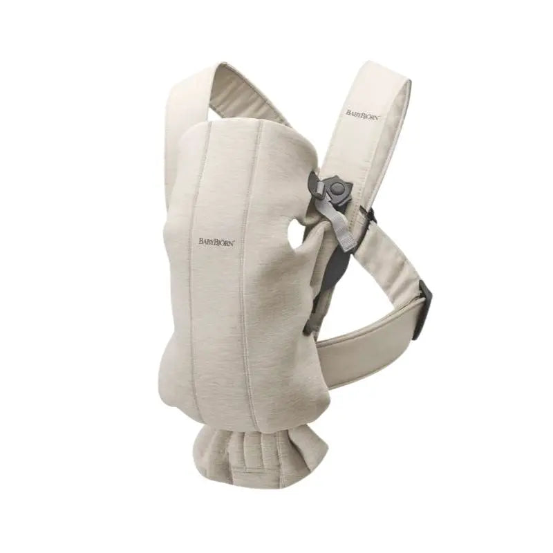 BabyBjorn Mochila Portabebés Mini 3D Jersey - Beige Claro