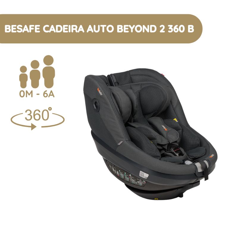 BeSafe Cadeira Auto Beyond 2 360 B - Anthracite Mesh