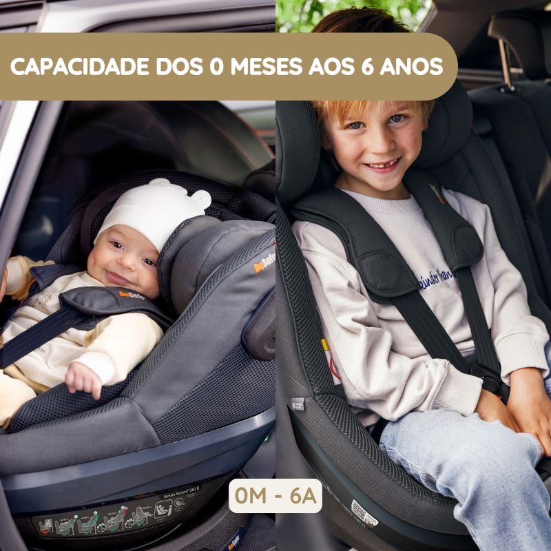 BeSafe Cadeira Auto Beyond 2 360 B - Dark Grey Mélange