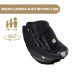 BeSafe Cadeira Auto Beyond 2 360 - Black SoftBreeze
