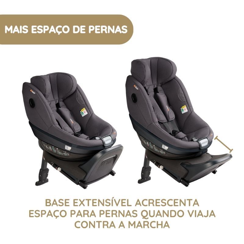 BeSafe Pack Cadeira Auto Beyond 2 360 com Base Isofix - Anthracite Mesh