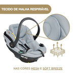 BeSafe Cadeira Auto Go Beyond 2 - Dark Sand SoftBreeze