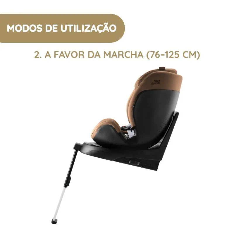 Britax Römer Cadeira Auto Swivel-Grow Max Air - LUX Linen Grey