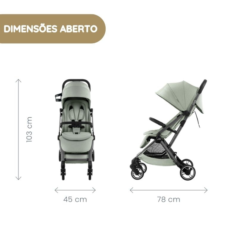 Britax Römer Carrinho de Bebé Flylite - Carbon Black