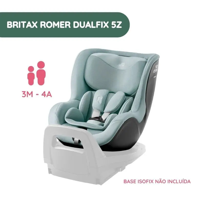 Silla de auto DualFix 5z de Britax Romer - Harbor Blue de 3 meses a 4 años - Style