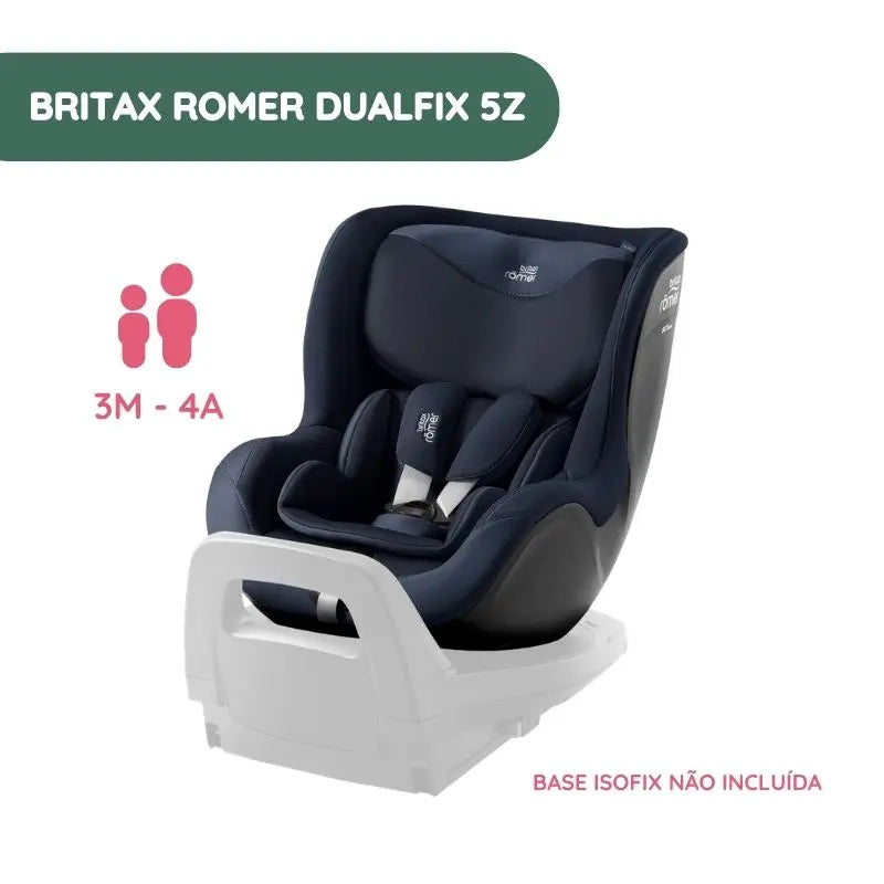 Silla de coche DualFix 5z de Britax Romer - Night Blue de 3 meses a 4 años - Style