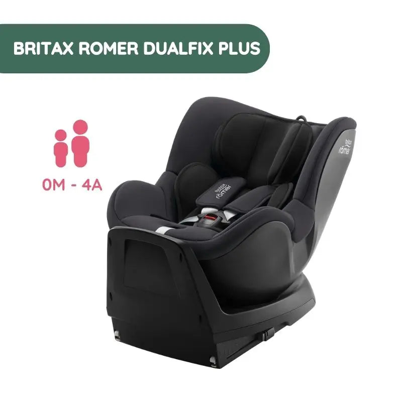 Silla de coche Dualfix PLUS de Britax Römer - Midnight Grey de 0 meses a 4 años