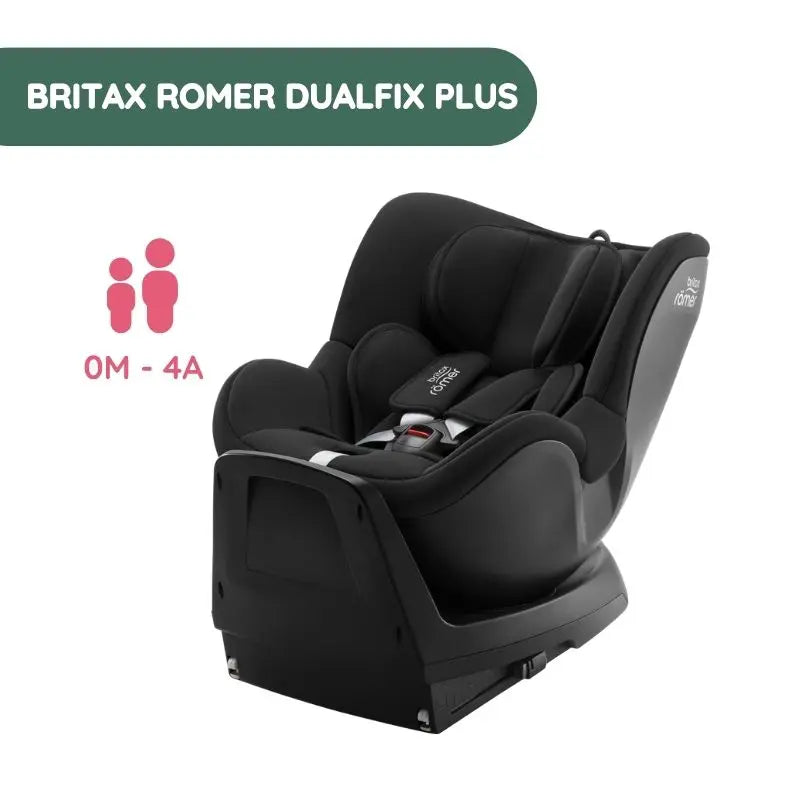 Silla de coche Dualfix PLUS de Britax Römer - Space Black de 0 a 4 años