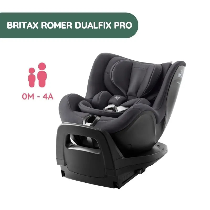 Silla de Coche DualFix PRO de Britax Romer - Deep Grey de 0 meses a 4 años - Classic