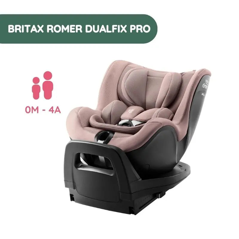 Silla de coche DualFix PRO de Britax Romer - Dusty Rose de 0 meses a 4 años - Style