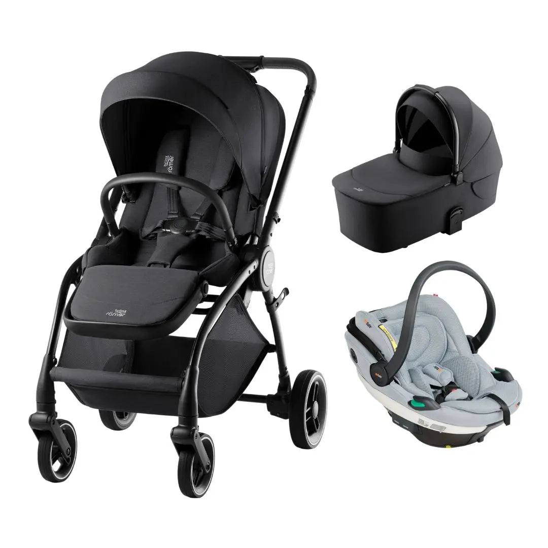 Trío Rio Cochecito + Capazo + Grupo 0+ Baby-Safe Pro de Britax Römer - Style Teak