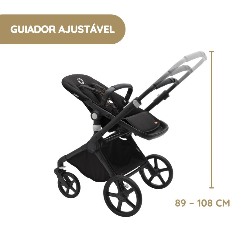 Bugaboo Carrinho de Bebé Fox Cub completo - Midnight black
