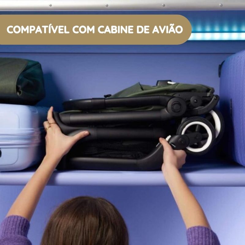 Bugaboo Carrinho de Bebé Butterfly - Black/Midnight Black