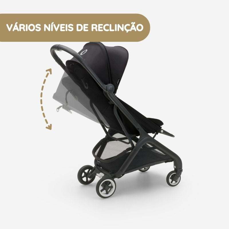 Bugaboo Carrinho de Bebé Butterfly - Black/Midnight Black