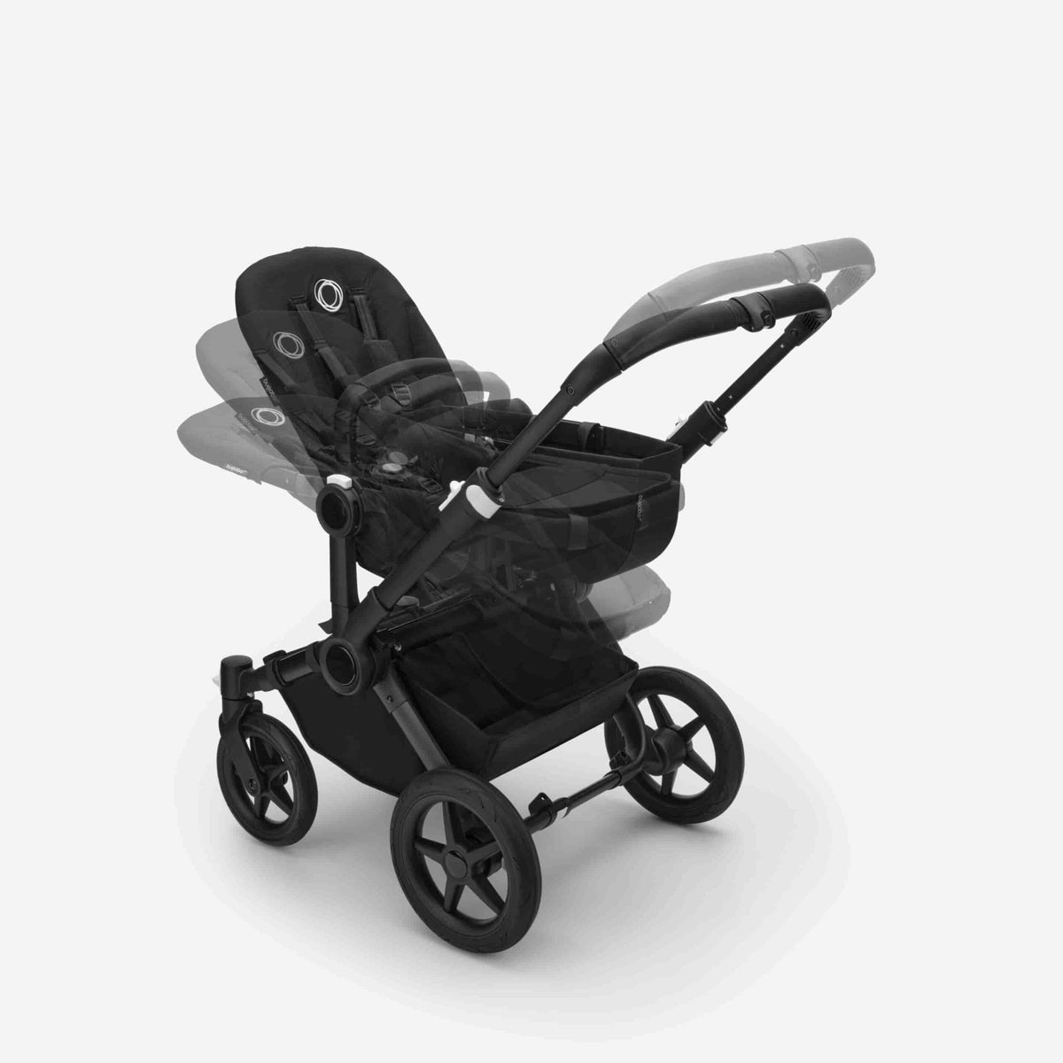 Carrinho de Bebé Donkey 5 Mono Completo da Bugaboo - Cresce com a família - Graphite/Stormy Blue